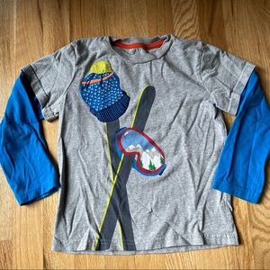 Mini Boden boys ski design long sleeve 5-6